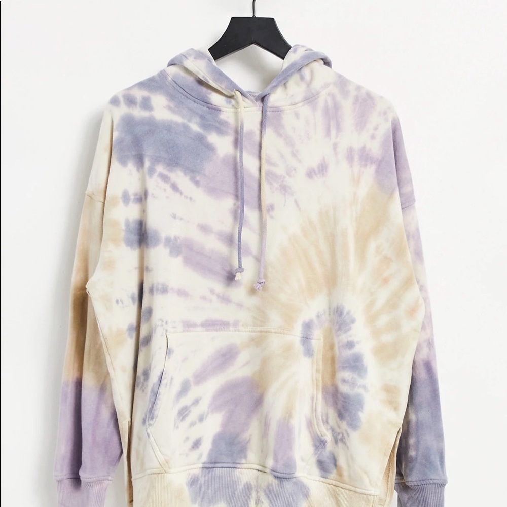 american eagle aerie hoodie purple tie dye